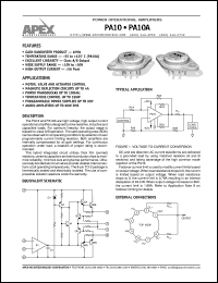 PA10A Datasheet