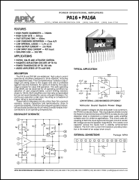 PA16 Datasheet