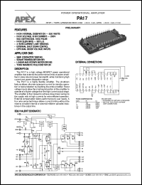 PA17 Datasheet