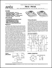PA19 Datasheet