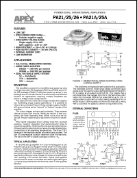 PA25 Datasheet