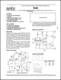 PA40 Datasheet