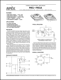 PA51 Datasheet
