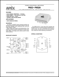 PA52 Datasheet