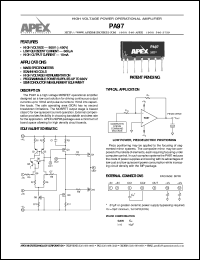 PA97 Datasheet