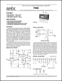PA98 Datasheet