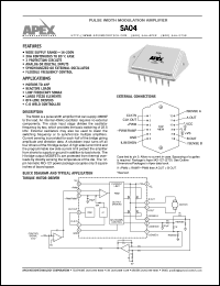 SA04 Datasheet