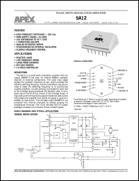SA12 Datasheet