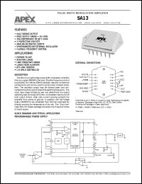 SA13 Datasheet