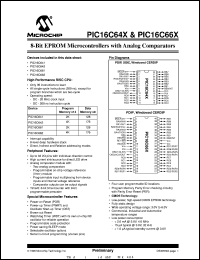 PIC16C661-04/P Datasheet