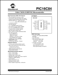PIC16LC84-04I/SO Datasheet