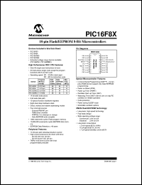 PIC16F83-04I/P Datasheet