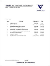 VV0670P001 Datasheet