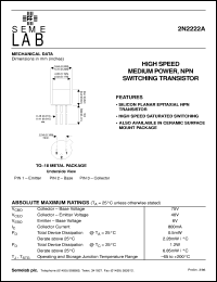 2N2222ACSM4 Datasheet
