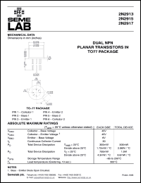 2N2915 Datasheet