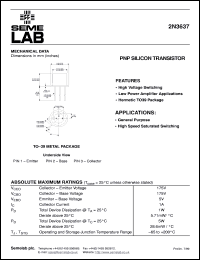 2N3637 Datasheet