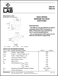 2N5153 Datasheet