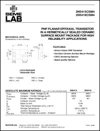 2N5416CSM4 Datasheet