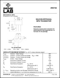 2N5784 Datasheet