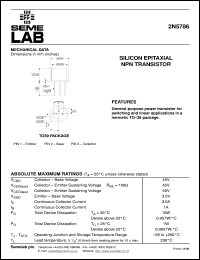 2N5786 Datasheet