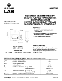 2N930CSM Datasheet