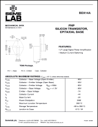 BDX14A Datasheet