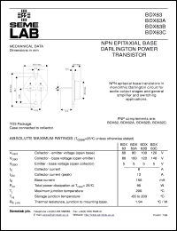 BDX63C Datasheet