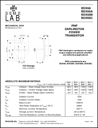 BDX68B Datasheet