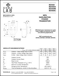 BDX69 Datasheet