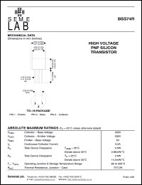 BSS74R Datasheet