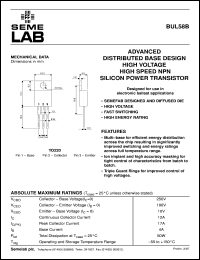 BUL58B Datasheet