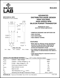 BUL62A Datasheet