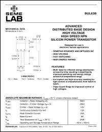 BUL63B Datasheet