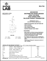 BUL69 Datasheet