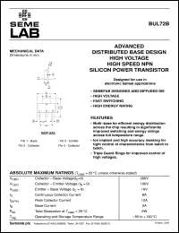 BUL72B Datasheet