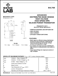 BUL76B Datasheet