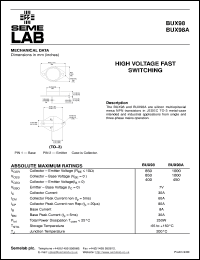 BUX98A Datasheet