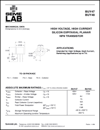 BUY47 Datasheet