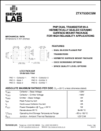 ZTX753DCSM Datasheet