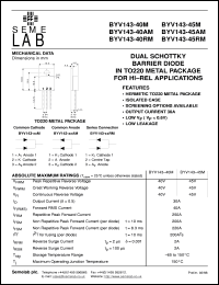 BYV143-40AM Datasheet