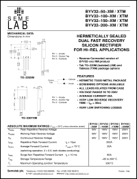 BYV32-200XM Datasheet