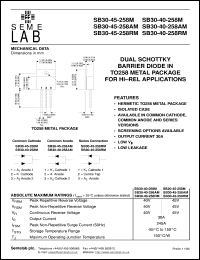 SB30-40-258RM Datasheet