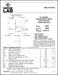 SML10T75XX Datasheet