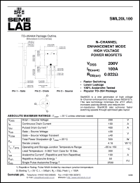 SML20L100F Datasheet