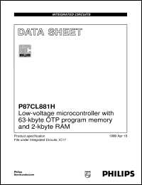 P87CL881H/001/1 Datasheet