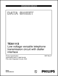 TEA1113T/C1 Datasheet