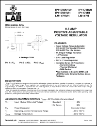 LM117H-BSS2 Datasheet