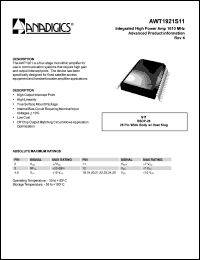 AWT1921S11 Datasheet
