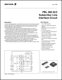 PBL38620/2SOS Datasheet