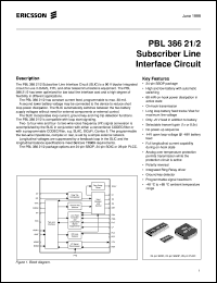 PBL38621/2QNT Datasheet